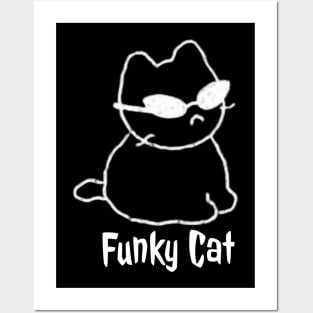 Funky Cat Posters and Art